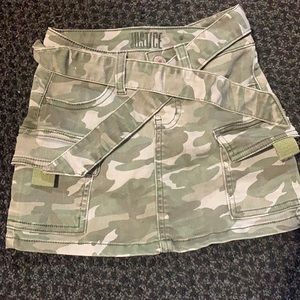 Justice camo skort
